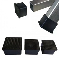 Rond carré rectangle pieds de meubles escrime tube chaise insert en plastique embout en acier inoxydable embout de tuyau