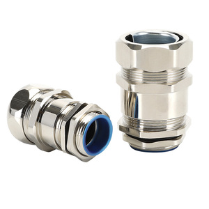 Presse-étoupe fileté PG en laiton nickelé étanche IP65 pour la protection des câbles - Product Image 3