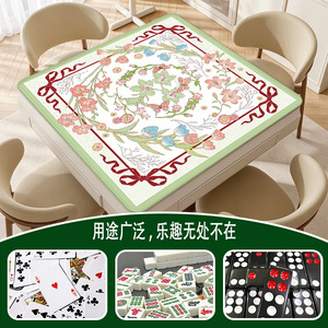 Mahjong Table Mat 800x800mm Anti-Slip Rubber Base For Chess Card Games <b>Entertainment</b> - Product Image 5