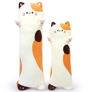 Uyku için PP pamuk dolum ile özel Kawaii kedi sarılma yastık yumuşak kumaş doldurulmuş oyuncak - Product Image 3