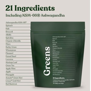 Polvo de Ashwagandha KSM-66 Personalizado Free Soul Greens con Mezcla de 21 Superalimentos para el Apoyo Intestinal e Inmunológico, Vegano, Sin Gluten, OEM/ODM - Product Image 4