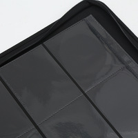 Porte-cartes de collection de luxe en cuir PU personnalisable avec blocage RFID, 9 pochettes, 320 cartes, album à fermeture éclair grande capacité