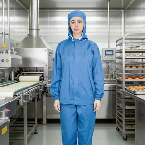 Combinaison de <span class=keywords><strong>travail</strong></span> antistatique respirante en polyester, grande taille, pour l'industrie alimentaire, <span class=keywords><strong>tenue</strong></span> professionnelle - Product Image 1