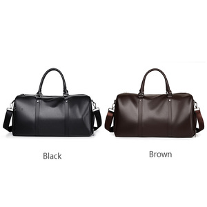 Tas jinjing saku basah kulit PU kualitas tinggi tas perjalanan tas ransel duffel tahan air Overnight weekender kebugaran desainer Bisnis - Product Image 6