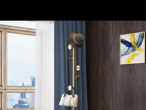 Porte-manteau en fer Simple de style nordique, étagère verticale pour chambre à coucher, châssis en marbre, porte-manteau - Product Image 5