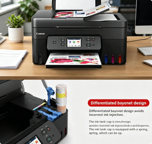 Imprimante tout-en-un Canno Non G4880 avec système d'impression par réservoir d'encre, USB, pour la maison, prend en charge l'impression, la numérisation et l'impression recto verso automatique - Product Image 4