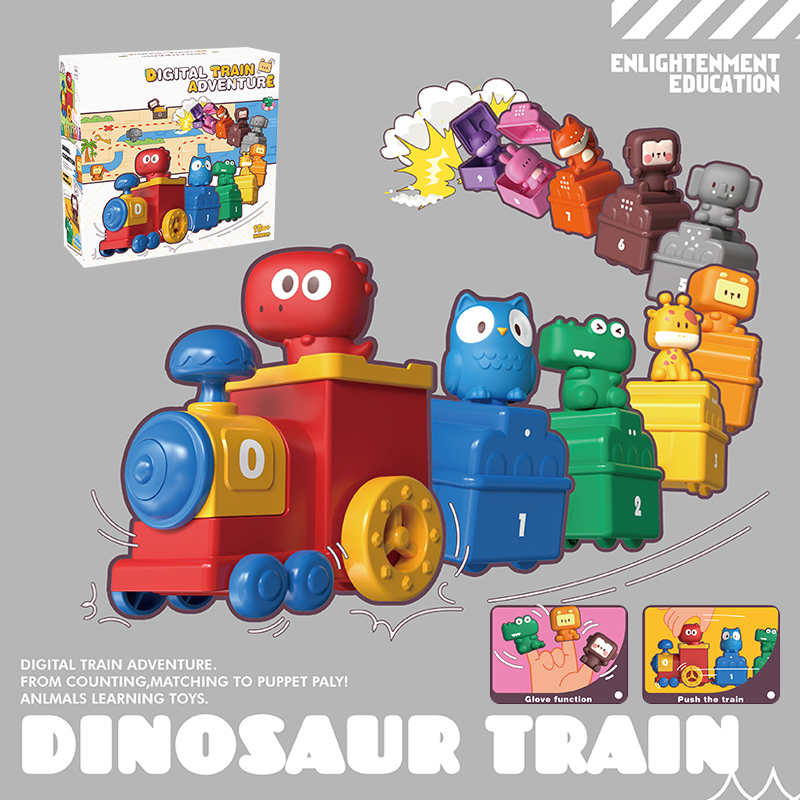 Boîte de couleur de jouet de train numérique