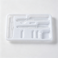 Plateau d'emballage en plastique thermoformé sur mesure pour instruments chirurgicaux et pinces