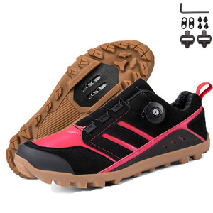 Calzado de Ciclismo de Montaña sin Bloqueo, Suela Dura, Zapatos Casuales <span class=keywords><strong>MTB</strong></span> para Uso en Exteriores, <span class=keywords><strong>Zapatillas</strong></span> de Ciclismo Antideslizantes de Alta Velocidad - Product Image 3