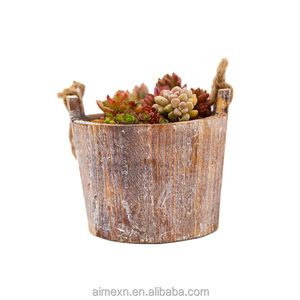 Macetas de Madera para <span class=keywords><strong>Flores</strong></span>, Macetero Elevado <span class=keywords><strong>con</strong></span> Asa, Macetero Rústico para <span class=keywords><strong>Flores</strong></span> y <span class=keywords><strong>Suculentas</strong></span>, para Vegetales y <span class=keywords><strong>Flores</strong></span> en la Terraza - Product Image 6