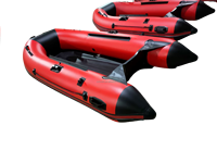 Bateau pneumatique de sport en PVC de 33 cm, rouge et noir, léger, pour activités nautiques