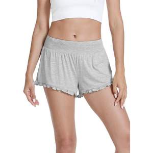 Pantalones Cortos de Dormir Personalizados para Mujer, Pantalones de Pierna Ancha de Viscosa de Bambú Suave, Tallas S a XXL, Ropa de Dormir, Pijamas - Product Image 1