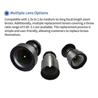 Projecteur laser DLP LE-FU750 4K pour les entreprises et l'éducation Correction trapézoïdale et correction des angles Respectueux des yeux et adapté à l'extérieur