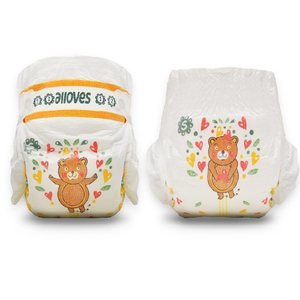 Pañal de bebé barato desechable de calidad OEM, superficie transpirable superabsorbente, todos los tamaños, tela no tejida impresa en blanco ADL - Product Image 2