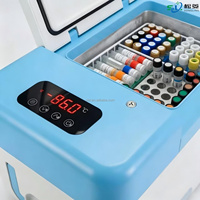 Congélateur portable médical à refroidissement direct ultra basse température 25L -86°C pour vaccins, réfrigérateur ULT 1 porte manuel