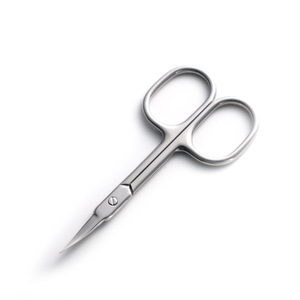 Juego de recortadores de cejas y vello nasal de acero inoxidable curvado de alta calidad, recortador de pestañas, recortador de cutículas - Product Image 5