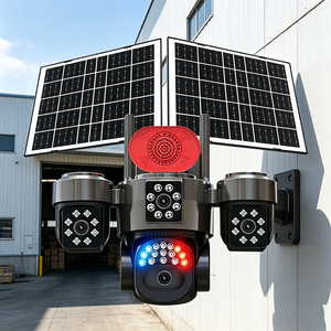 IP66 2026 New Design Solar Outdoor Security S11 IP66 Outdoor 24H Continous Working Long Standby 5MP 4 Lens 4G Solar <b>Camera</b> - Product Image 2