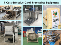 Máquina de procesamiento Gari, línea de producción de Garri de planta, máquina de fabricación de Ligne de producción de Garri en igigeria