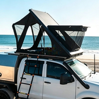 Winter-Warmdachzelt für 4 Personen, SUV, 4-Jahreszeiten-Dachzelt, Kälteschutz-Camping, Schuhtasche, winddichtes Aluminium-Dachzelt