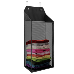 Organizzatore e portaoggetti da appendere sopra la porta in rete con divisori, scaffale <span class=keywords><strong>per</strong></span> vestiti e accessori <span class=keywords><strong>per</strong></span> <span class=keywords><strong>armadio</strong></span>, <span class=keywords><strong>cameretta</strong></span>, guardaroba - Product Image 4