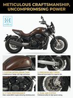 Moto Cruiser Haokai 650cc à Moteur V-Twin Refroidi par Eau, Transmission par Courroie, avec ABS, Conforme EURO 5 CEE – Vente Directe Usine