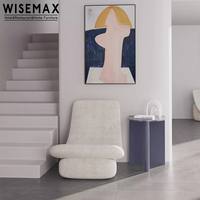 WISEMAX chaise longue moderne inclinable boucle cachemire confort accent loisirs canapé fauteuil chambre salon