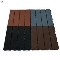 Texture en bois Offre Spéciale 30x30cm Carreaux de terrasse en plastique à emboîtement pour plancher de jardin et patio