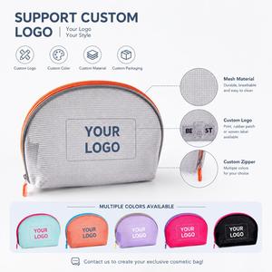 Custom Mesh Waterproof Cosmetic <b>Bag</b> Travel Makeup <b>Pouch</b> Portable Zipper Soft Handle <b>for</b> <b>Bag</b> <b>Women</b> Beauty Organizer OEM ODM - Product Image 4