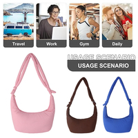 Leichte benutzer definierte Frauen Mini Schulter geste ppte geschwollene Handtasche Nylon Puffer Umhängetasche