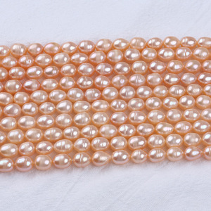 Perles de riz d'eau douce naturelles de 8-9 mm pour colliers DIY, vente en gros directe, fabricants de Zhuji, diverses couleurs disponibles - Product Image 3