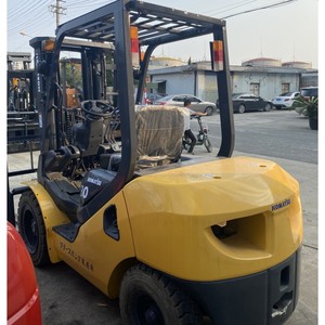 Used Komatsu Diesel <b>Forklift</b> 3 Ton FD30/5 Ton FD100 4WD Solid Tire Rough Terrain Two Stage Mast - Product Image 6