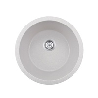 Évier de cuisine en quartz noir de haute qualité homologué CE, avec tablier, cuve simple, égouttoir et un trou pour robinet (sans robinet)