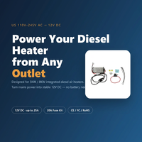 Convertisseur d'alimentation 110V vers 12V DC pour chauffage de stationnement 5KW 8KW, pour chauffage diesel à air en camping-car, caravane ou garage