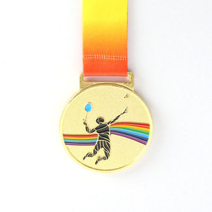Arceau de course et finisseur de Marathon, produit en émail doux, éclat doux, ancien et argent,, usine - Product Image 5