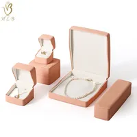 Boîte à bijoux en similicuir ODM, emballage personnalisé pour colliers, boîtes à bijoux de luxe, emballage de bijoux en gros
