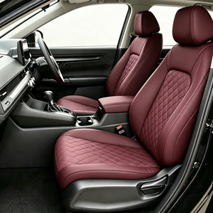 Housses de siège de voiture de luxe, ensemble complet, cuir véritable, qualité OEM, rembourrage épais en mousse, respirantes, lavables, pour Honda CR-V EX-L Hybrid - Product Image 2