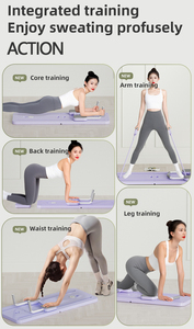 <span class=keywords><strong>Máquina</strong></span> de <span class=keywords><strong>Pilates</strong></span> <span class=keywords><strong>Reformer</strong></span> para Entrenamiento en Interiores, Resistente al Desgaste, Plegable, con Acolchado Confortable, Antideslizante, Marco Reforzado para Fortalecimiento Muscular - Product Image 6