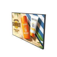 Écran LED LCD d'intérieur ultra-fin de 32/43/49/55 pouces, lecteur publicitaire numérique avec SDK pour aéroport, centre commercial, commerce de détail