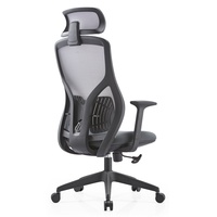 Chaise de bureau ergonomique JOHOOFURNITURE avec appui-tête, vente en gros, Sedia Da Ufficio pour bureau à domicile, coussin épais confortable