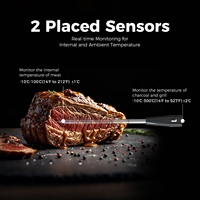 Thermomètre numérique intelligent sans fil amélioré 2026 pour viande, étanche IP67, pour barbecue, grillades, fumoir, four, rôtissoire