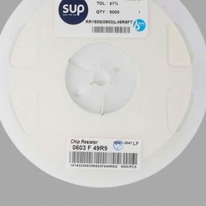 Manufacturer Direct RR1608 0603L49R9FT 0603 1608 Resistors Chip Resistors SMD Resistors 49.9ohm 1% 1/10W Thick Film Resistor - Product Image 1