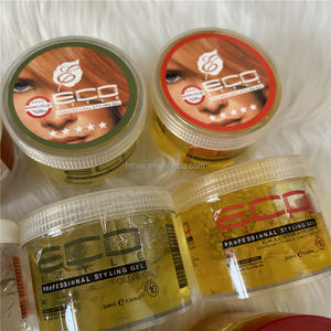 Gel coiffant écologique à prix d'usine, gel coiffant brillant, contrôle des bords, tenue forte, cheveux naturels, huile d'olive, huile de ricin noire - Product Image 4