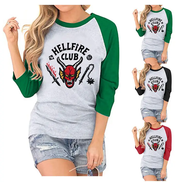 Designer Hellfire Club T-shirts Funny Cartoon T Shirt Women Tshirt Funny Clothing