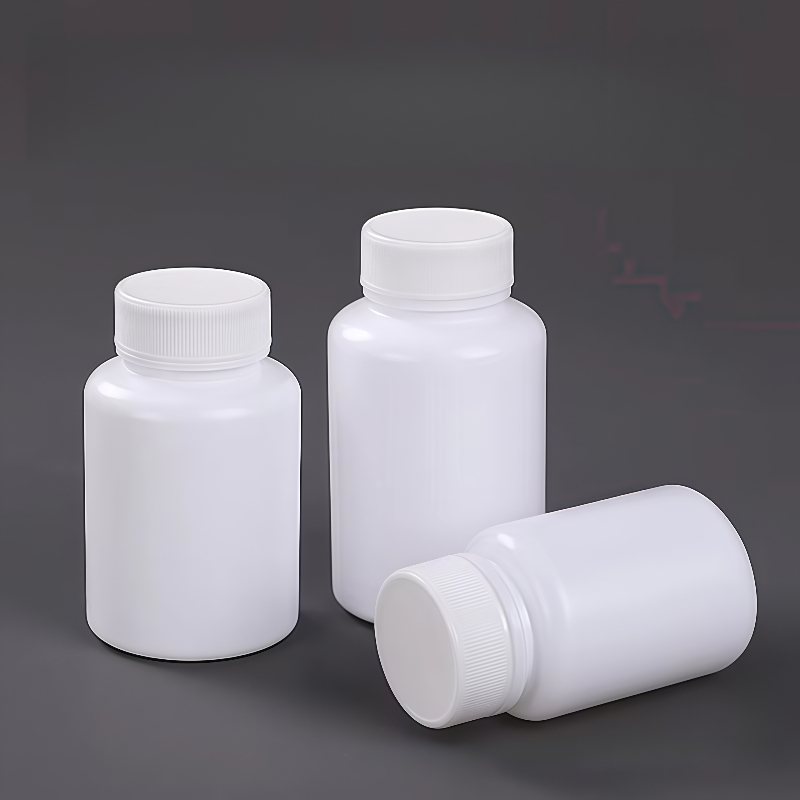 20ml ~ 200ml White HDPE Plastic Capsule Vitamin Container Pill Packer Medicine Bottle with Childproof Cap