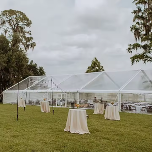 Tente transparente 15x30m, articles de location pour événements de mariage, bâche en PVC, stockage en entrepôt, accessoires de caravane tente église <span class=keywords><strong>barnum</strong></span> personnalisés - Product Image 5
