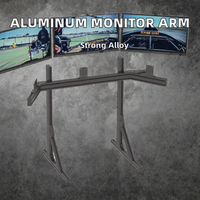 Profil de soudure en alliage d'aluminium série 6063 4080 DIY Supports de moniteur multiples Bras de suspension triple écran Support de sol pour moniteur