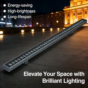 Luminaria LED Lineal de <span class=keywords><strong>Pared</strong></span> RGBW RGB de Alta Luminosidad, Impermeable IP65, 36, 48, 72 W, para Paisajismo, con Atenuación y Garantía de 3 Años - Product Image 2