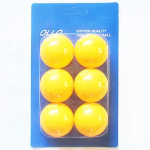 Bola Tenis Meja Kuning Putih Oranye Kustom 3 4 5 6 10 12 Kemasan Bola Ping Pong Plastik Blister