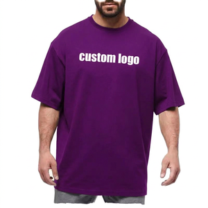Camiseta Oversize Verde de Algodón con Logo Personalizado para Hombre, Camiseta Negra de Manga Corta con Cuello Redondo, Estilo Casual Sólido con Letras Frontales, Estilo Urbano - Product Image 2