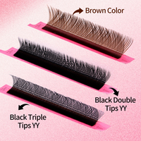 Cils YY 2D 3D 4D 5D 6D Forme W, Extensions de Cils Volume Pré-faits, Faux Cils, Plateaux de Cils YY Fadvan De Cilios